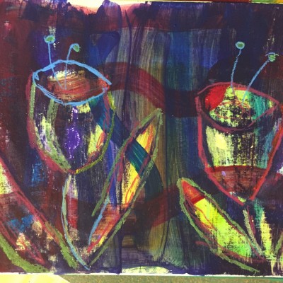 Malende mit einer Behinderung